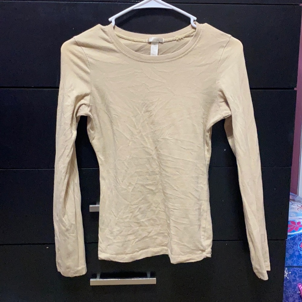 Plain tan shirt